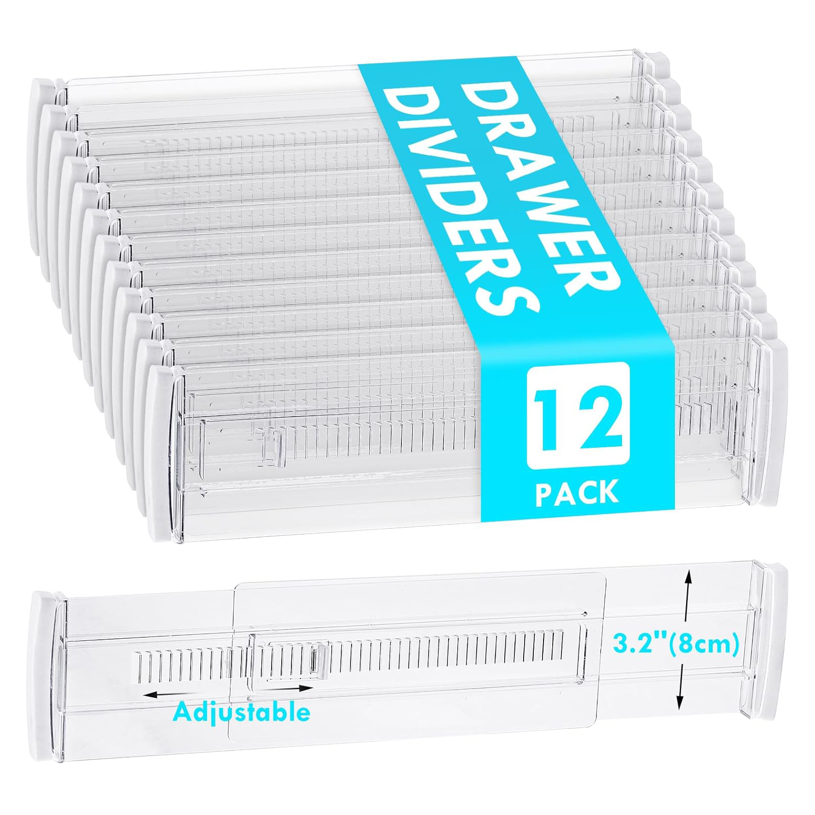 Divisores de cajón ajustables (pack)