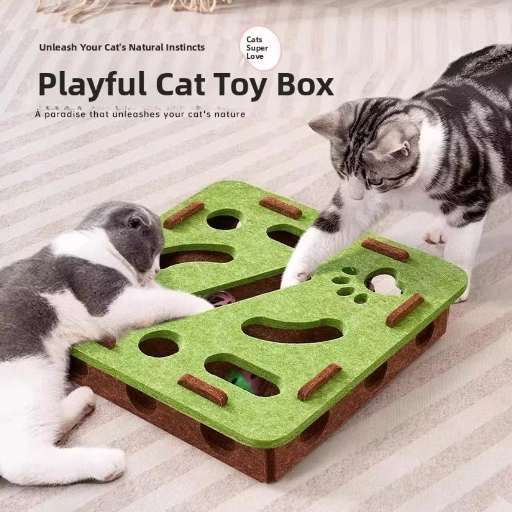 Caja juguete interactiva para gato